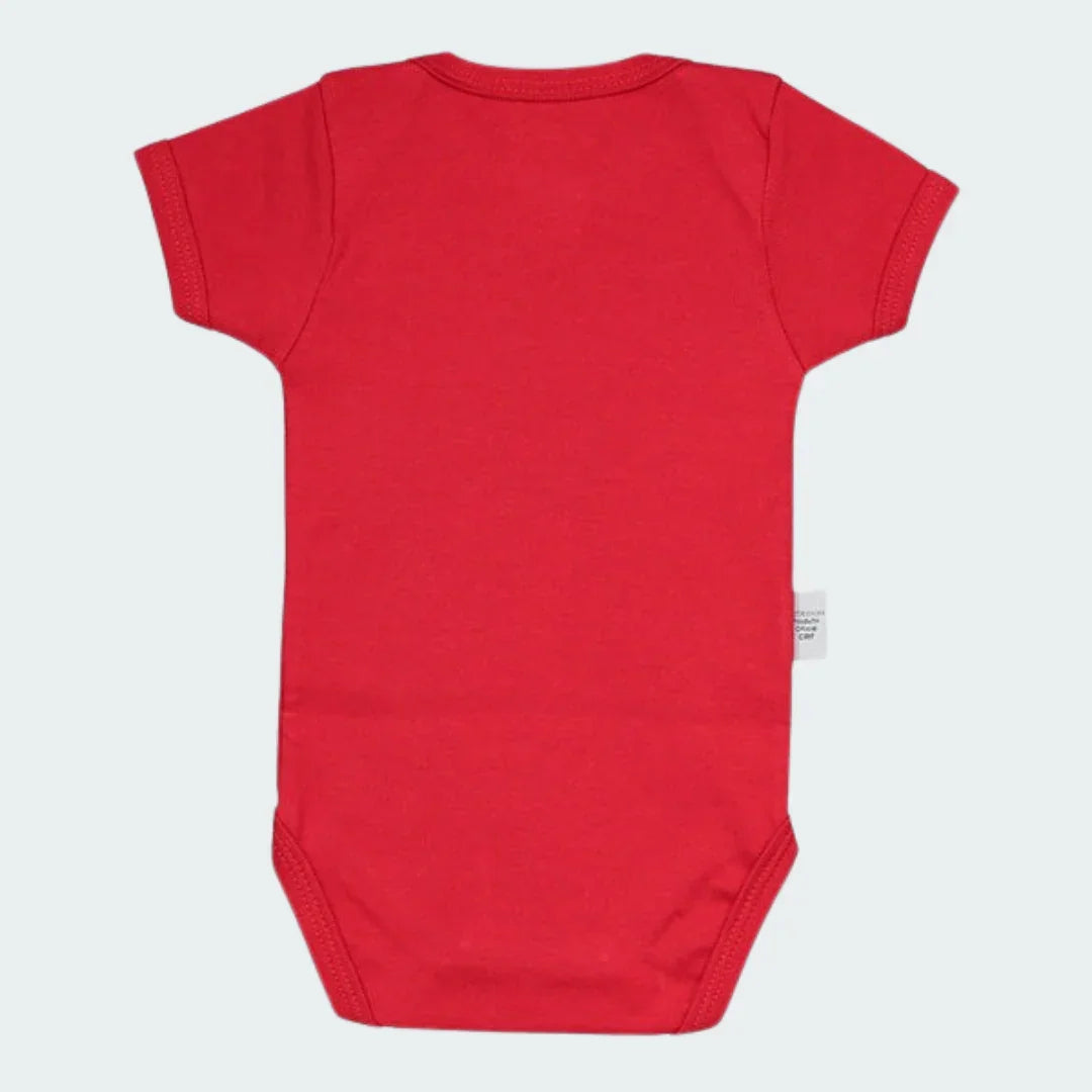 Mini Mantos infantil oficial kit camisa Flamengo, body bebê vermelho para torcedores mirins