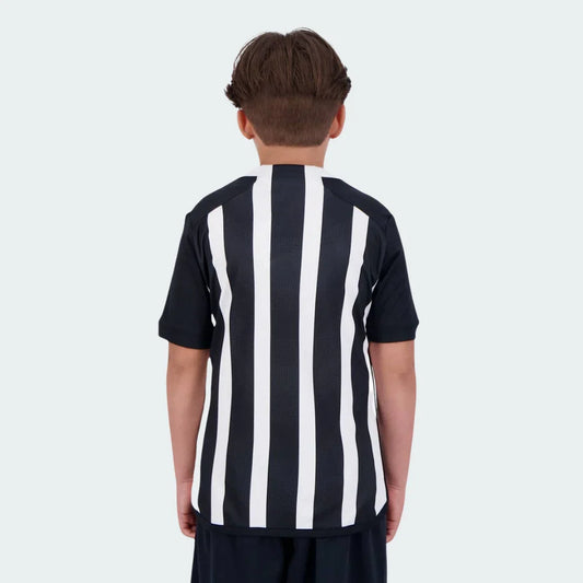 Camisa oficial infantil Corinthians listrada, kit Mini Mantos para futebol