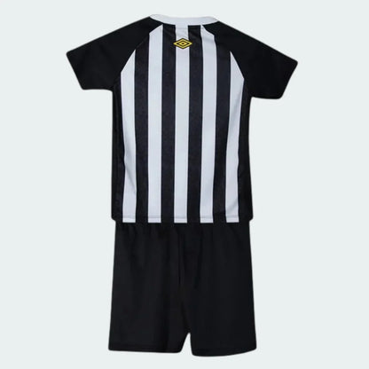 Kit oficial Botafogo infantil Mini Mantos camisa listrada preto e branco versão 4