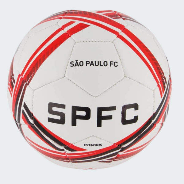 Bola São Paulo Estádios 24 Campo Branca e Vermelha