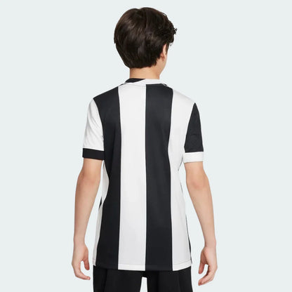 Mini Mantos: kit oficial infantil camisa Juventus listrada p&b costas