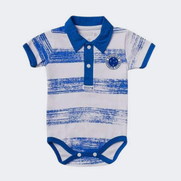Body Cruzeiro Shield Branco e Azul