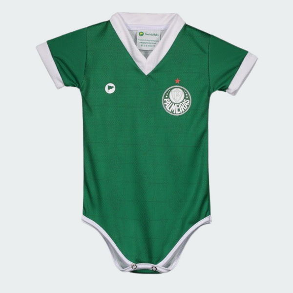 Body Palmeiras Premium Verde e Branco