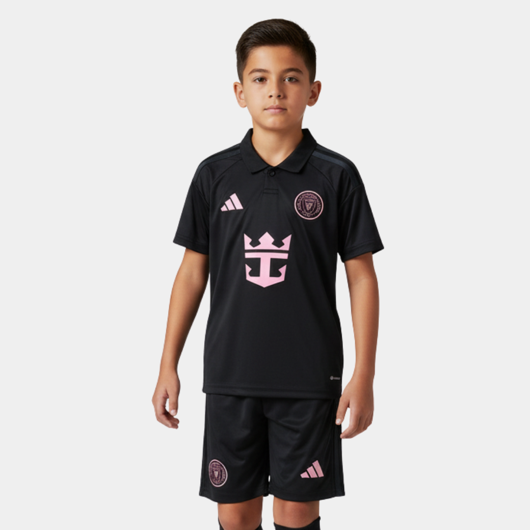 Kit Infantil Preto com rosa Inter miami II