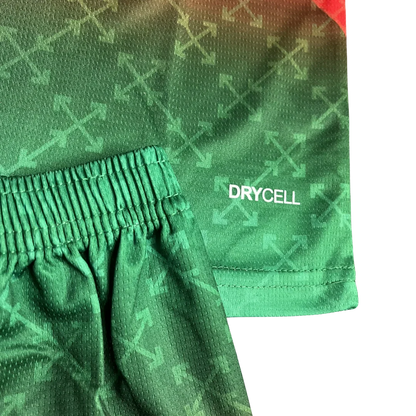 Kit camisa oficial infantil Mini Mantos verde tecnologia DRYCELL