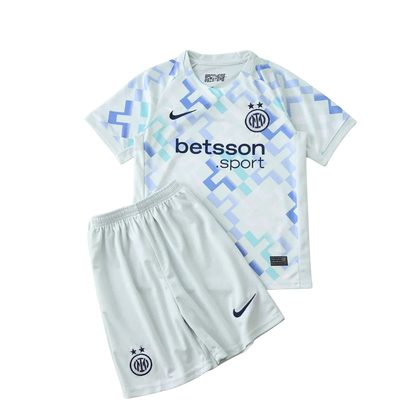 Kit oficial infantil Inter de Milão, camisa e shorts Mini Mantos