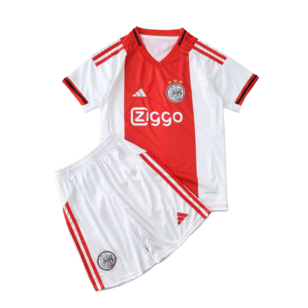 Kit oficial infantil camisa e shorts Ajax Mini Mantos