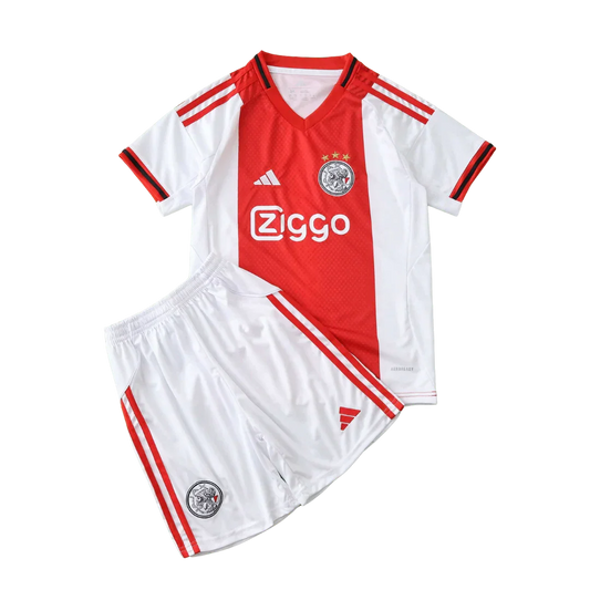Kit oficial infantil camisa e shorts Ajax Mini Mantos