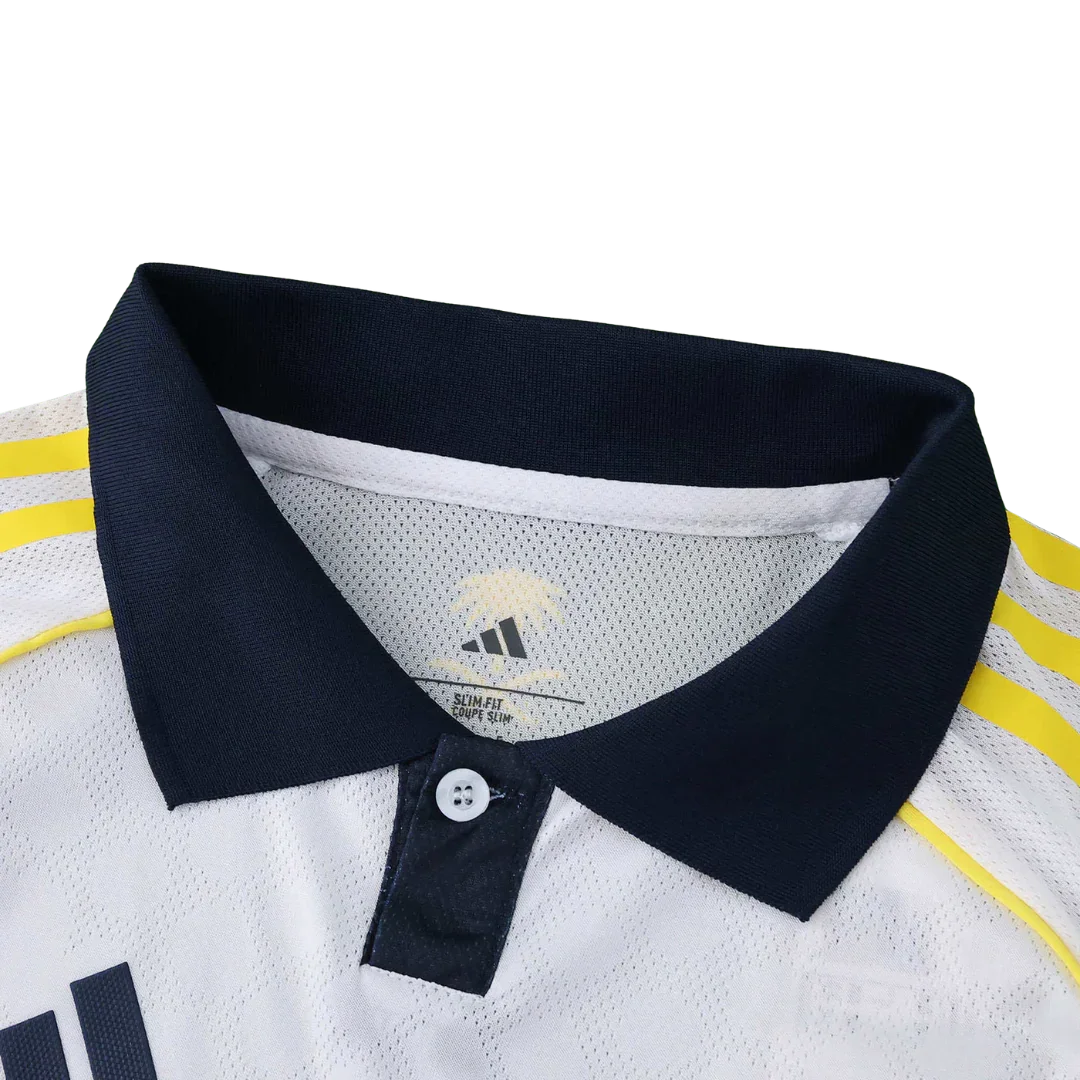 Kit camisa infantil oficial Flamengo Mini Mantos. Detalhe da gola