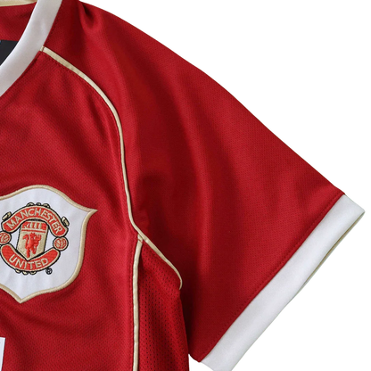 Camisa infantil oficial Manchester United vermelha. Kit Mini Mantos para pequenos torcedores