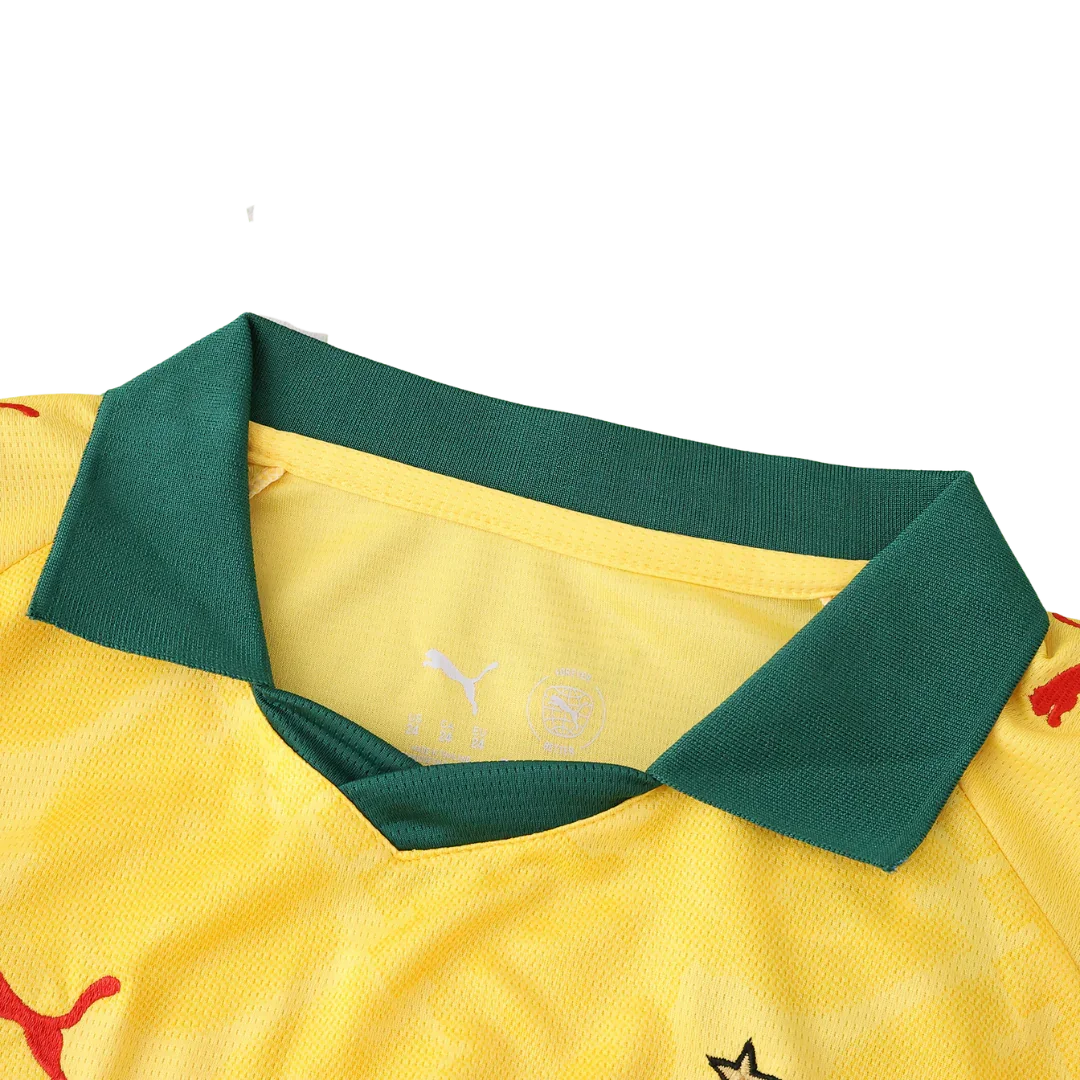 Camisa oficial infantil Puma Camarões kit Mini Mantos