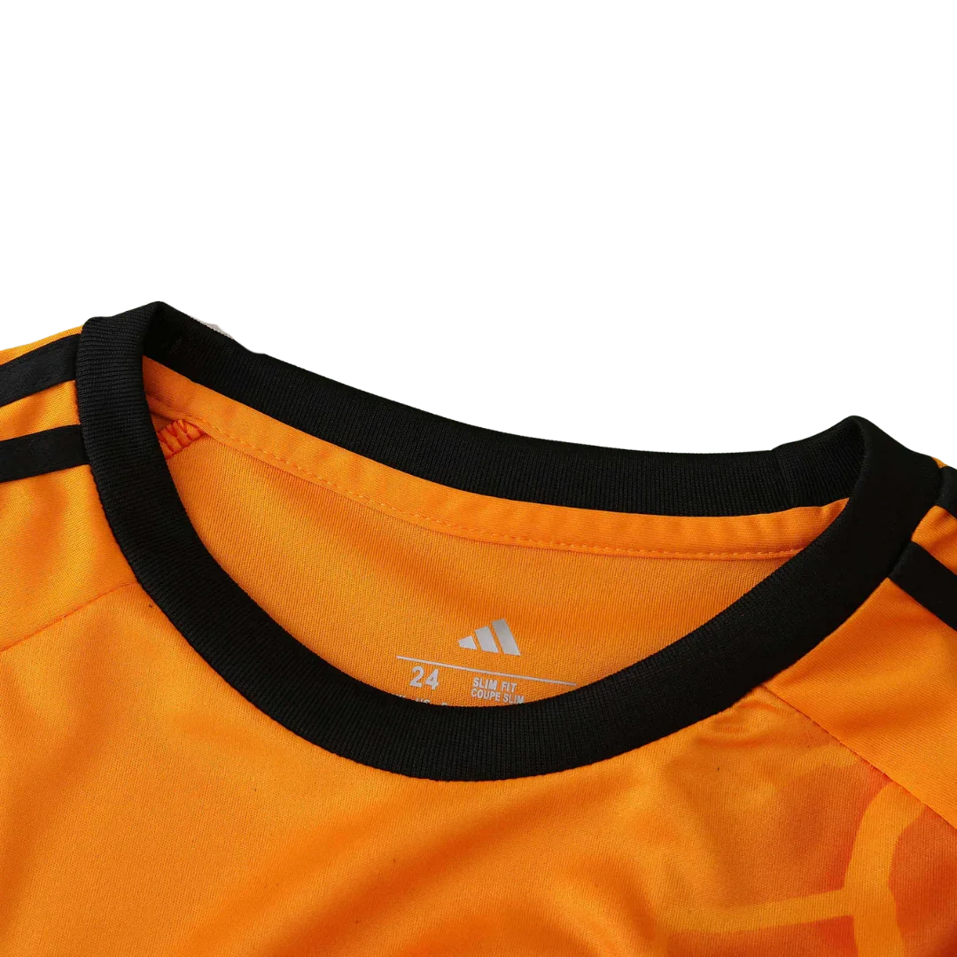 Camisa infantil oficial Mini Mantos kit Wolverhampton Adidas