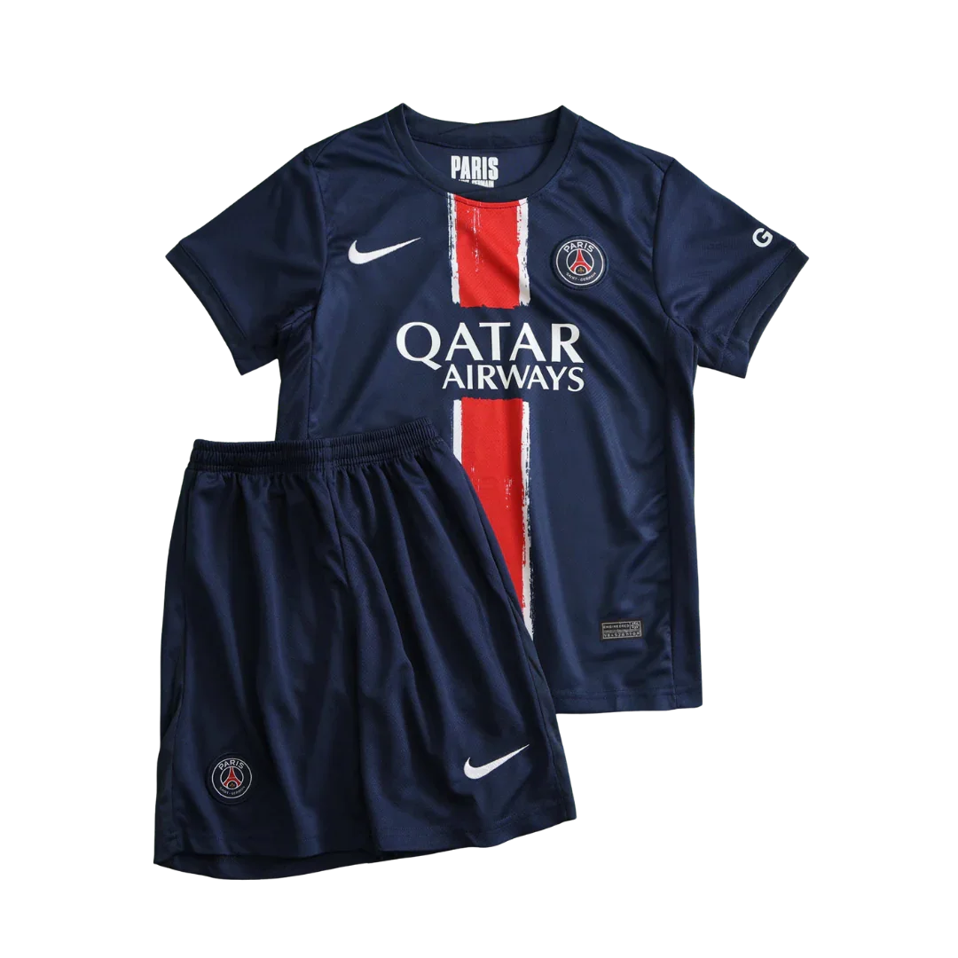 Kit infantil oficial Paris Saint-Germain 4ª camisa Mini Mantos
