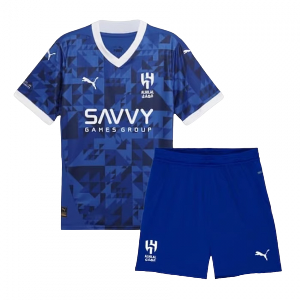 Camisa infantil do Al Hilal I 24/25. Estilo e qualidade para os fãs do clube. Compre agora!