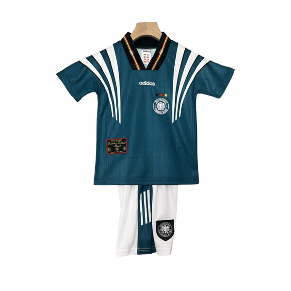 Camisa infantil retrô da Alemanha II 1996. Reviva os momentos clássicos. Compre já!