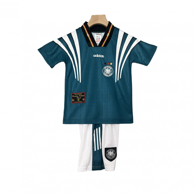 Camisa infantil retrô da Alemanha II 1996. Reviva os momentos clássicos. Compre já!