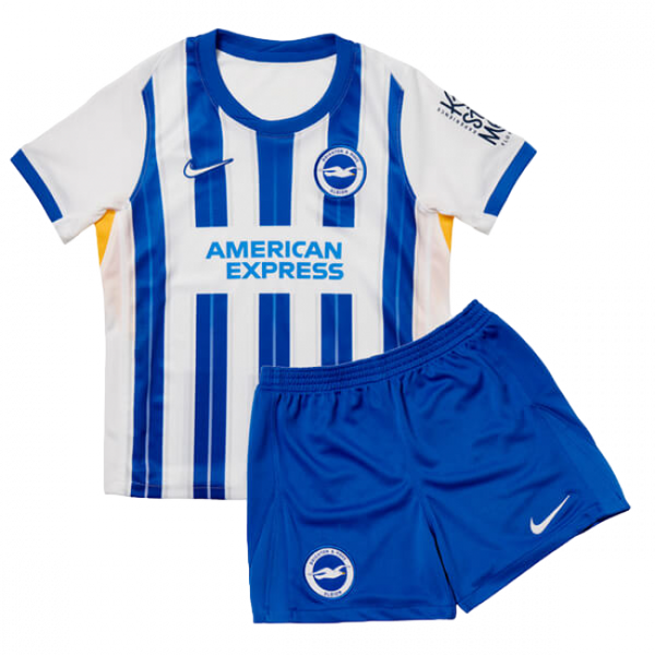 Camisa infantil do Brighton I 24/25. Conforto e paixão pelo clube. Compre já!