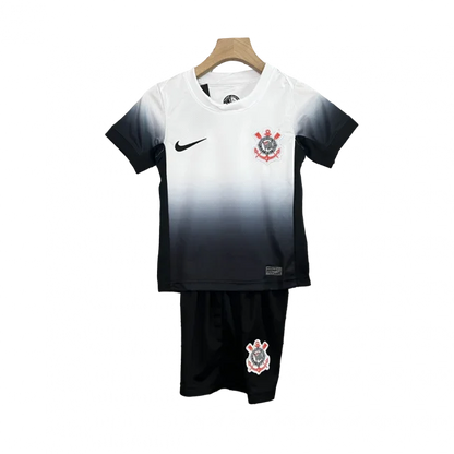 Corinthians Mini Mantos kit infantil oficial. Camisa degradê e shorts