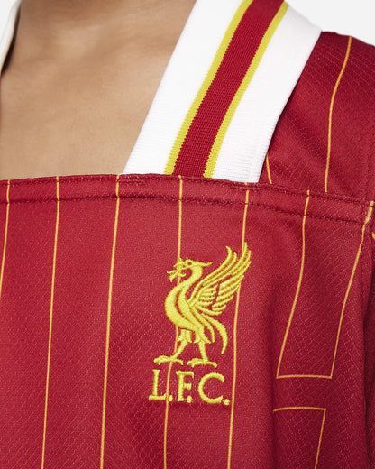 Camisa infantil oficial do Liverpool FC, kit Mini Mantos com escudo bordado
