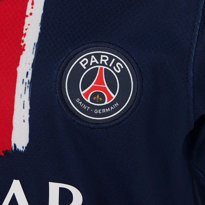 Kit camisa oficial Mini Mantos infantil Paris Saint-Germain, detalhe