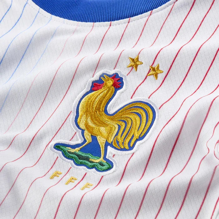 Mini Mantos: Camisa oficial infantil da França. Kit completo com escudo e 2 estrelas