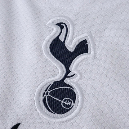 Camisa oficial infantil Tottenham Hotspur, kit Mini Mantos com logo bordado para o seu pequeno torcedor