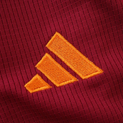 Camisa oficial infantil Mini Mantos AS Roma kit com logo Adidas bordado