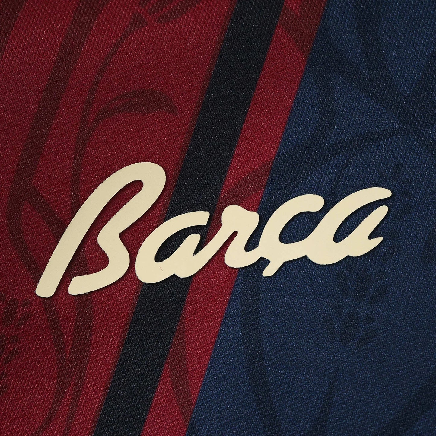 Camisa oficial infantil FC Barcelona, kit Mini Mantos blaugrana com logo Barça