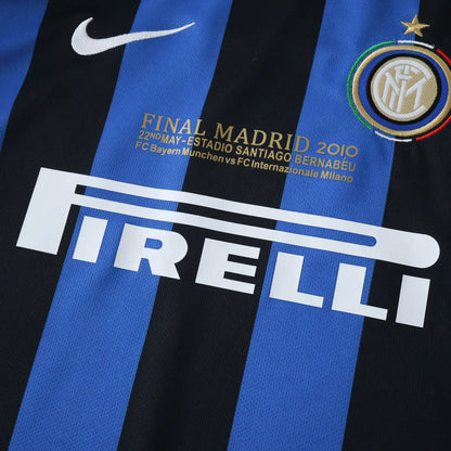 Camisa Inter Milan infantil oficial, kit Mini Mantos Final Madrid 2010
