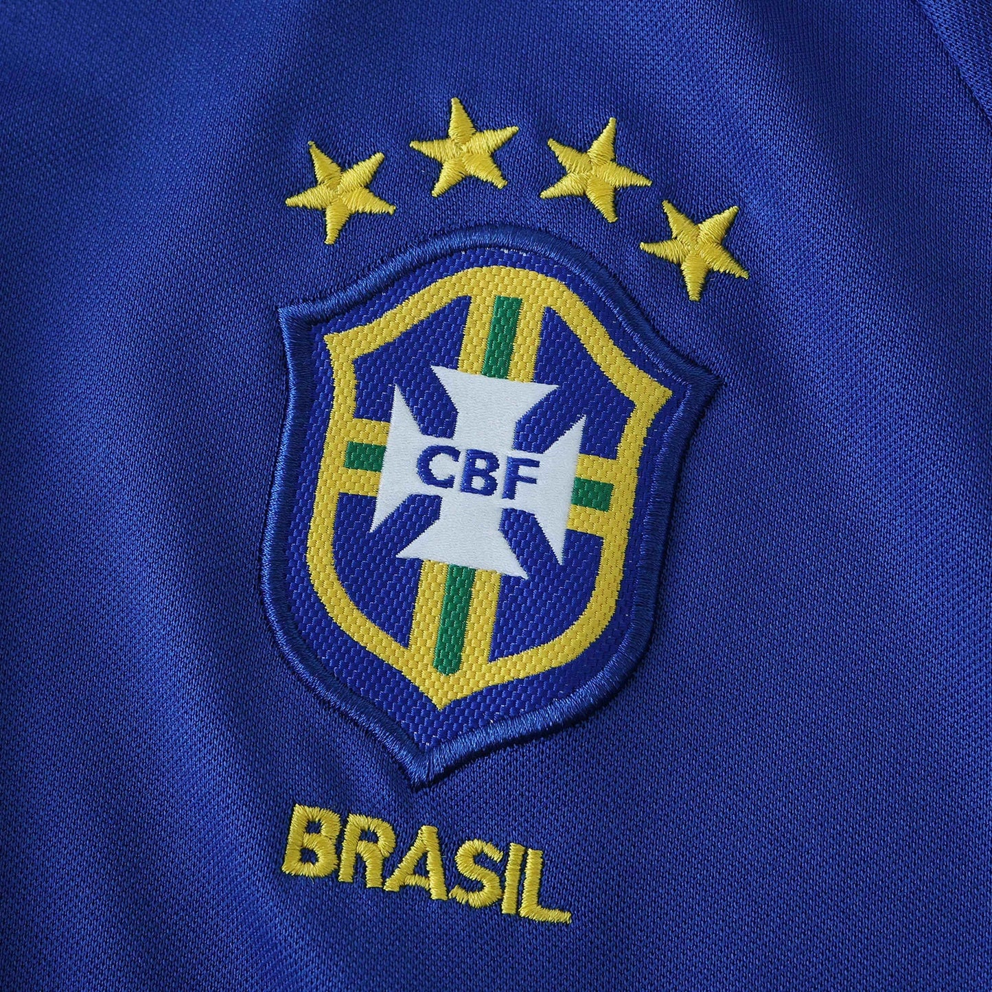 Camisa oficial Brasil Mini Mantos infantil kit azul bordado com 5 estrelas