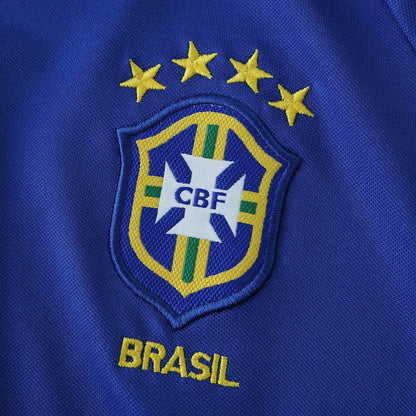 Camisa oficial Brasil Mini Mantos infantil kit azul bordado com 5 estrelas