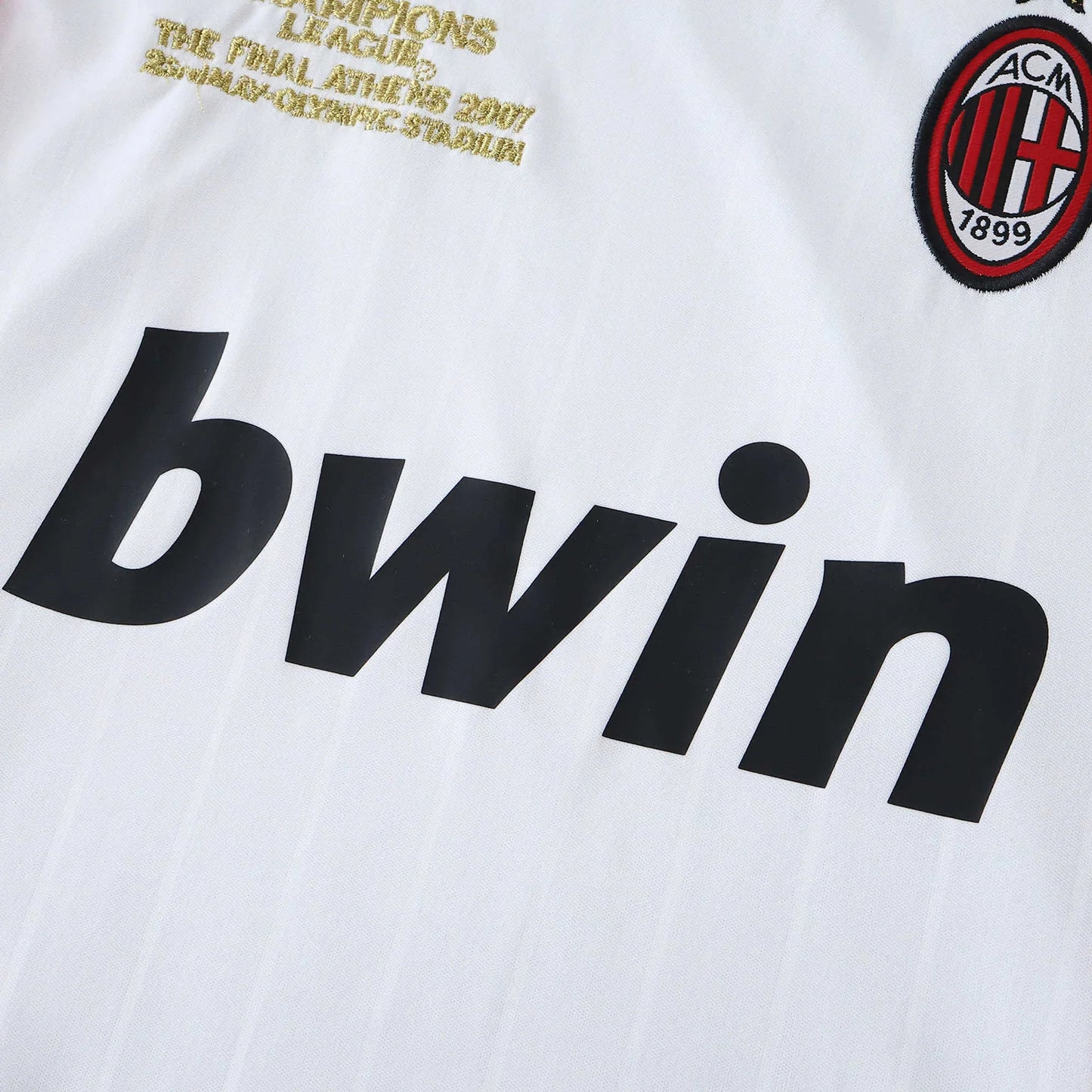 Camisa AC Milan oficial infantil kit, Mini Mantos. Jersey AC Milan Champions League 2007