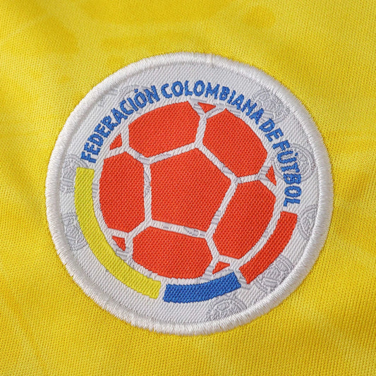 Camisa oficial Colômbia infantil Kit Mini Mantos com emblema bordado