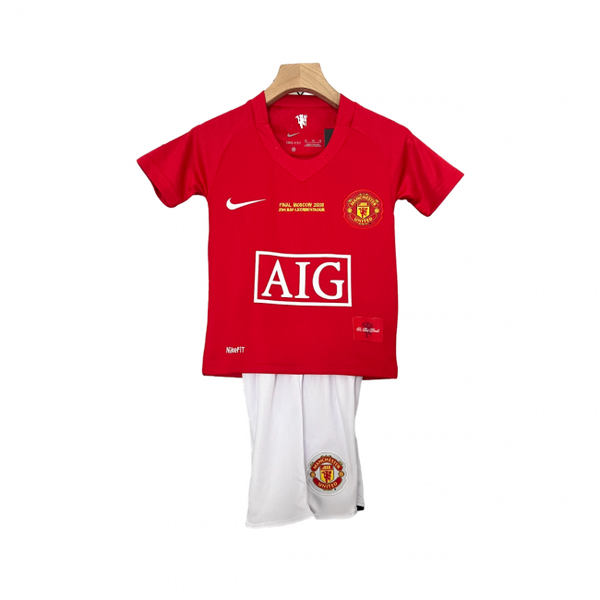 Kit Infantil Retrô Manchester United I 07/08