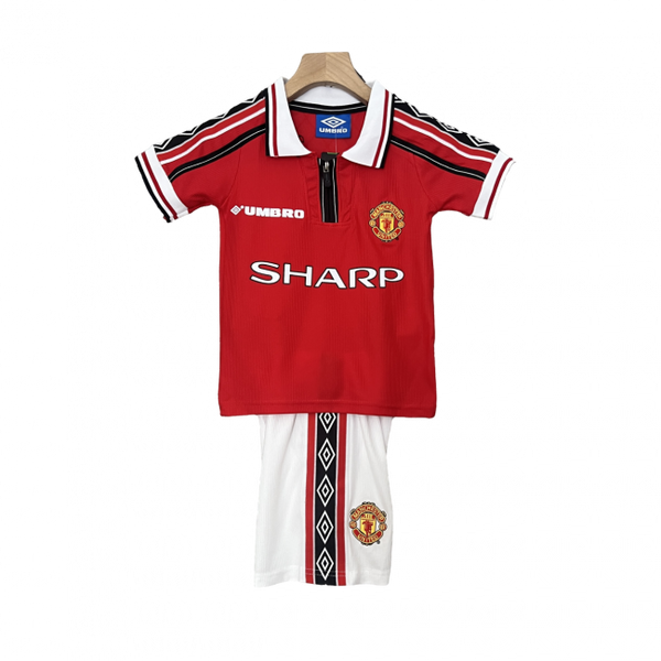 Kit Infantil Retrô Manchester United I 98/99