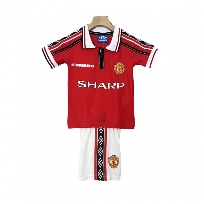 Camisa infantil retrô do Manchester United I 98/99