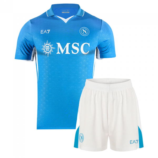 Camisa infantil do Napoli I 24/25. Ideal para os pequenos torcedores. Adquira já!
