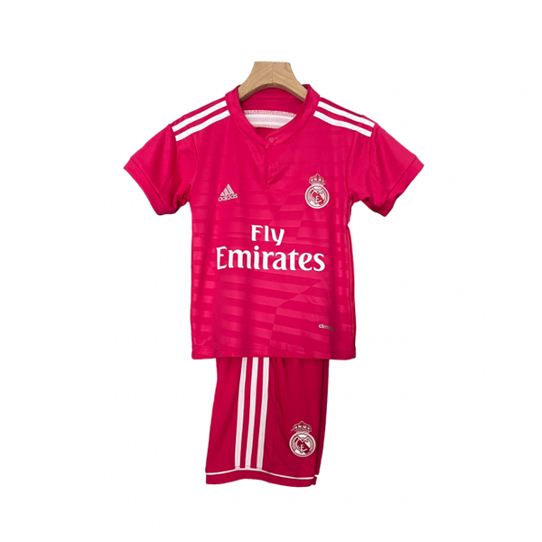 Camisa infantil retrô do Real Madrid II 14/15. Reviva os momentos clássicos. Compre já!