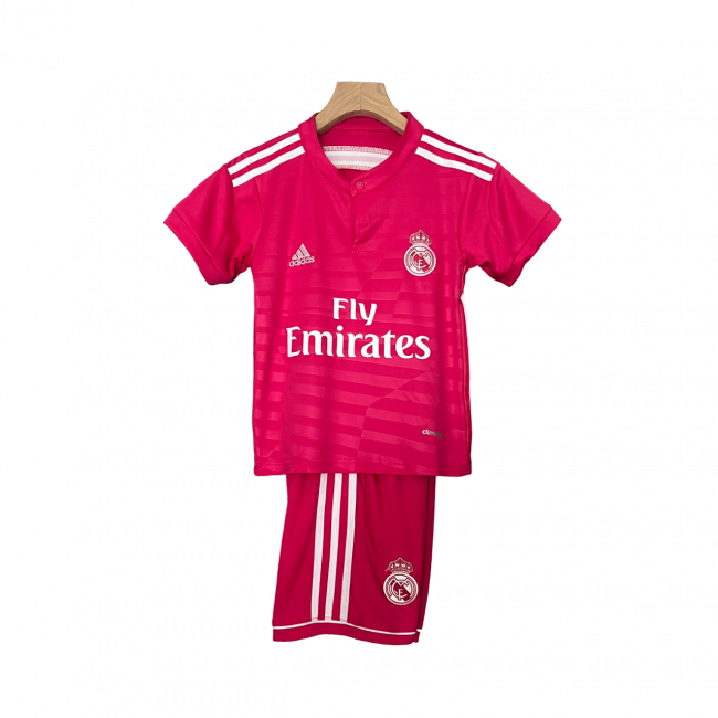 Camisa infantil retrô do Real Madrid II 14/15. Reviva os momentos clássicos. Compre já!