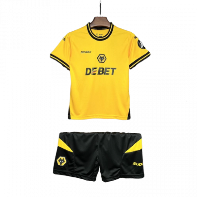 Camisa infantil do Wolverhampton I 24/25. Ideal para os pequenos torcedores. Adquira já!